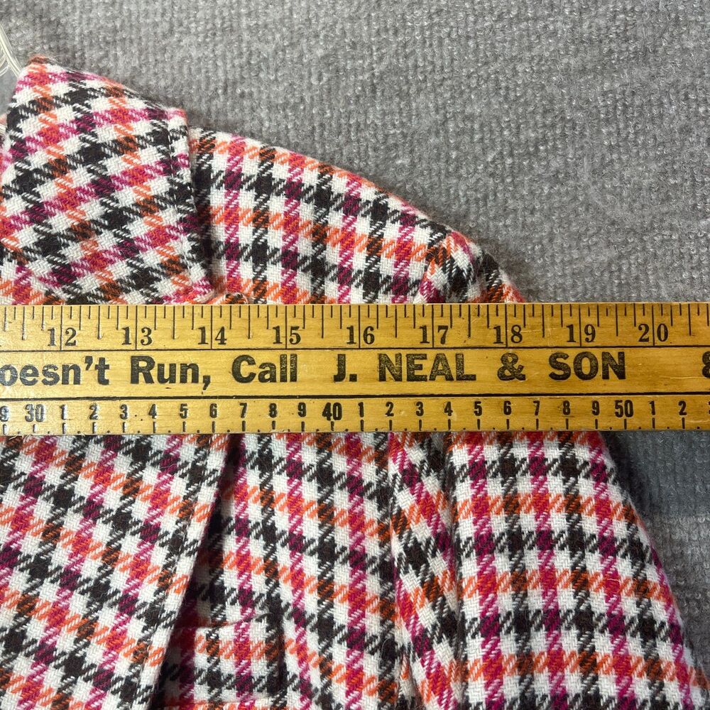 Talbots Blazer Womens 18W Plaid Houndstooth Career Classic Preppy Tailored Chic - Picture 11 of 16